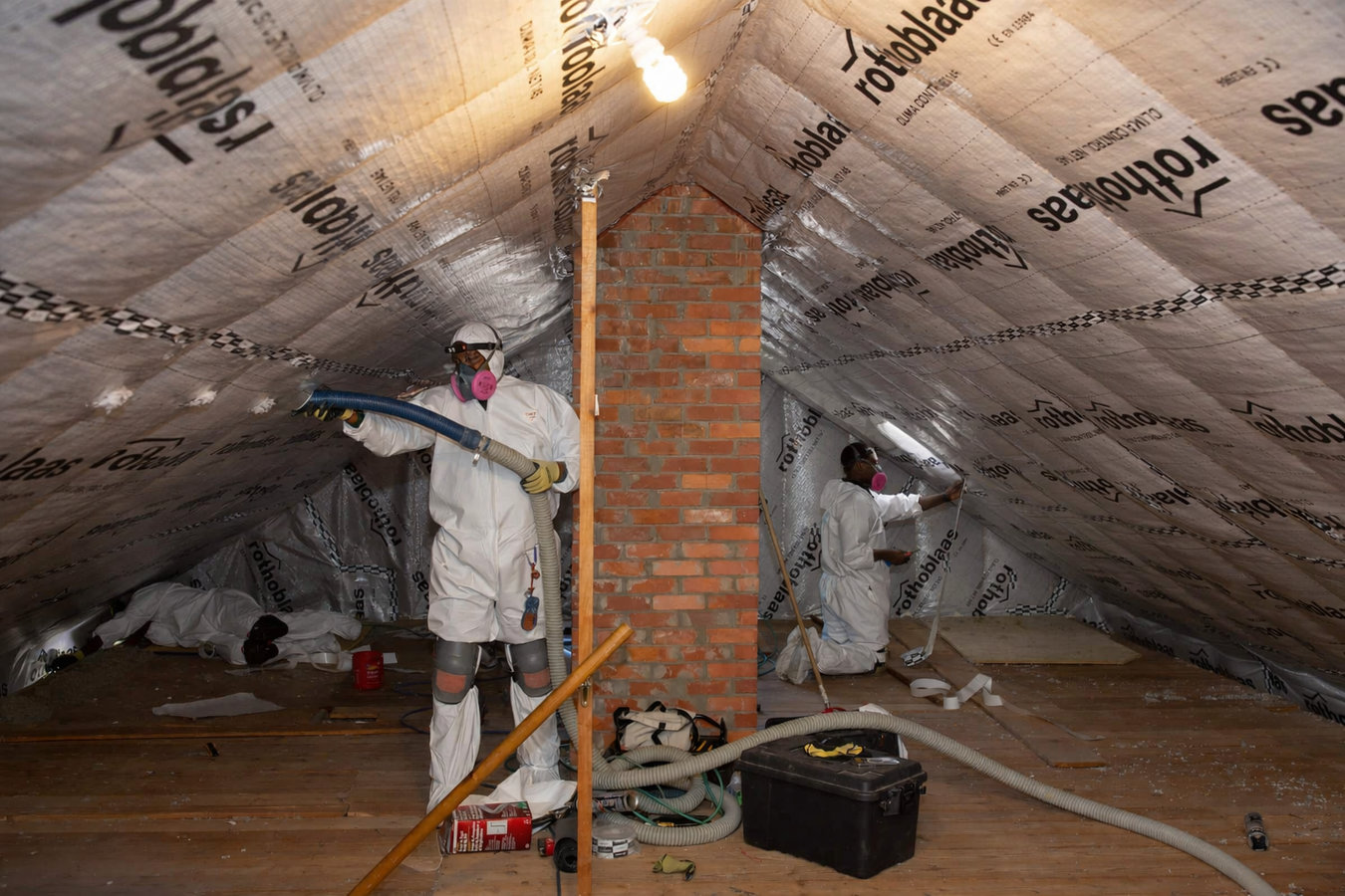 Attic air sealing