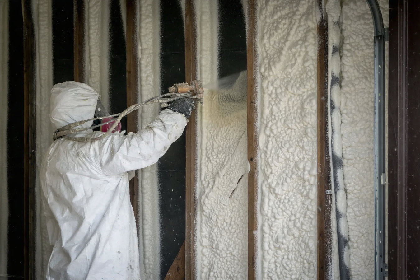 Spray foam insulation